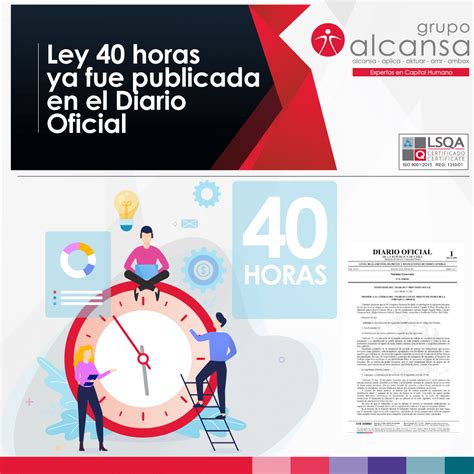 ley 40 horas diario oficial